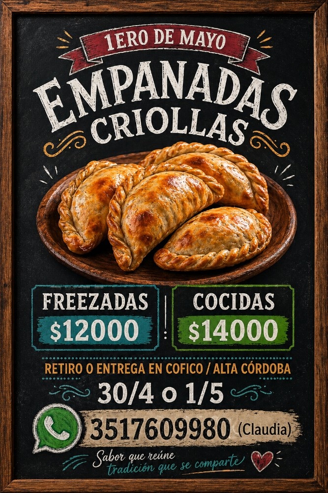Afiche Empanadas Criollas